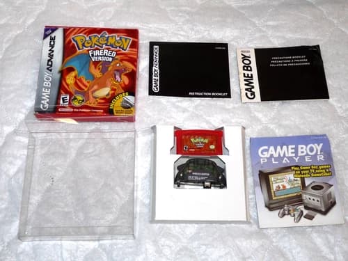 Pokemon FireRed (Game Boy Advance, 2004) -90% CIB, Authentic, Tested clean Saves