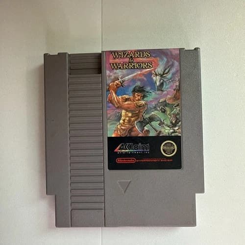 Wizards & Warriors Nintendo Nes Cleaned & Tested Authentic