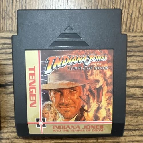 Tengen Indiana Jones and the Temple of Doom Nintendo NES Game Cartridge NTSC-U/C