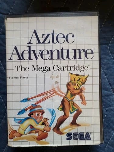 Aztec Adventure Sega Master System SMS 1988 Puzzle Action Official Authentic