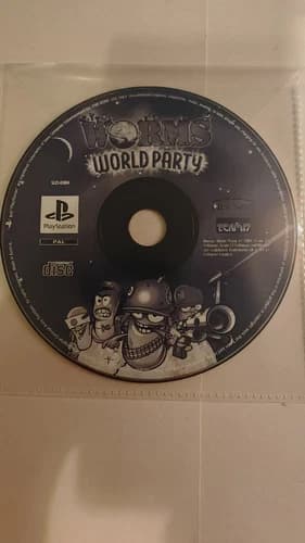 Worms World Party (Sony PlayStation 1, 2002) Disc Only