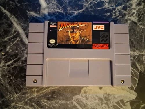 Indiana Jones Greatest Adventures SNES Authentic Tested Contacts Cleaned