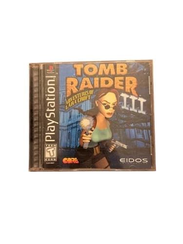 Tomb Raider III - Black Label (Sony PlayStation 1, PS1 1998) Complete