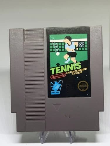 Tennis NES Nintendo Black Label Sports Series Tested Working Cart Only