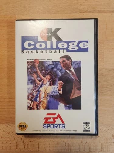 Coach K College Basketball - Sega Genesis - CIB Complete