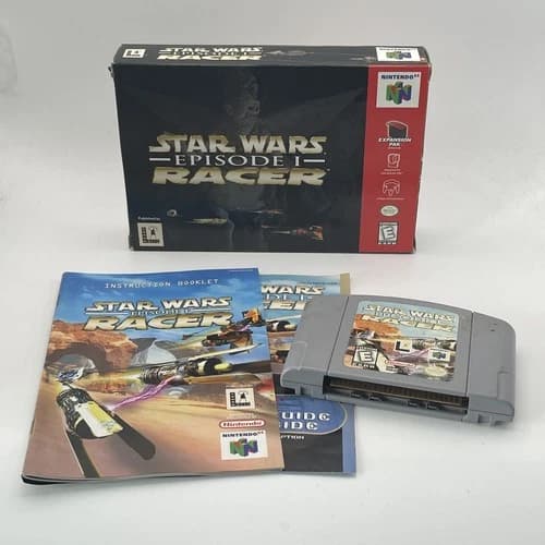 Star Wars Episode 1 Racer (Nintendo 64, N64, 1999) Complete CIB