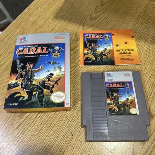 Cabal Nintendo NES Game Box Manual