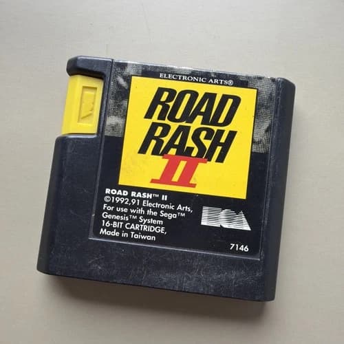 Road Rash 2 II Sega Genesis 1992 Authentic Cartridge Only Good Condition