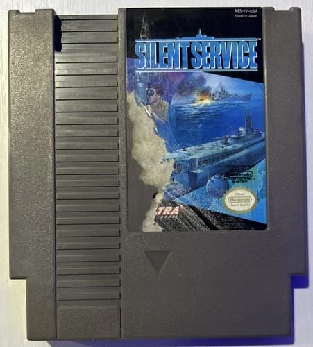 Silent Service (Nintendo Entertainment System, NES 1989) Tested and Working!