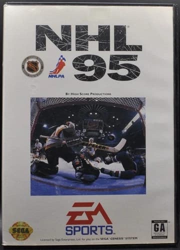 NHL '95 (Sega Genesis) [CIB] - Label Wear