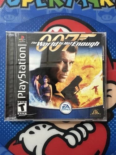 007 The World is Not Enough PS1 Sony PlayStation 1 Black Label Complete CIB