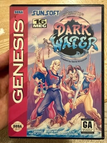 Pirates of Dark Water (Sega Genesis, 1994) COMPLETE in Box CIB