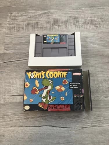 Yoshi's Cookie (Super Nintendo Entertainment System, 1993) SNES No Manuel