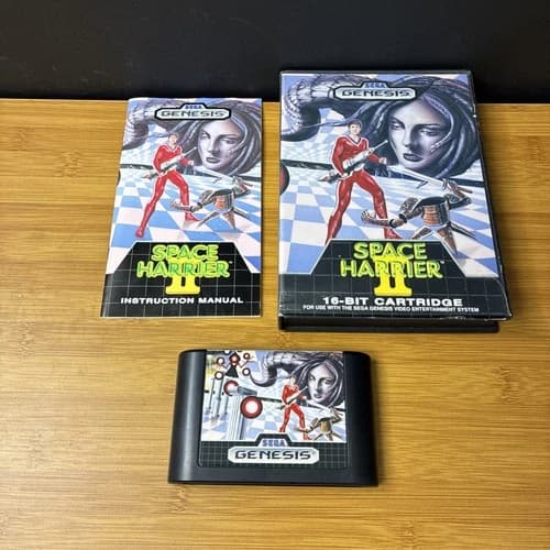 Space Harrier 2 (Sega Genesis, 1989) Game SH II CIB Complete Tested