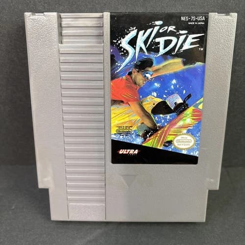 Ski or Die Nintendo Entertainment System NES Game Cartridge 1991