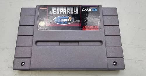 Super Nintendo Entertainment System SNES Jeopardy Video Game