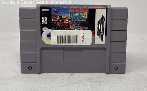Donkey Kong Country 3 Video Game Cartridge for Nintendo SNES-Tested