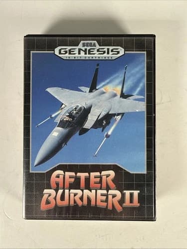 After Burner II/2 (Sega Genesis, 1990) Tested Working Complete Inbox W/ Manual