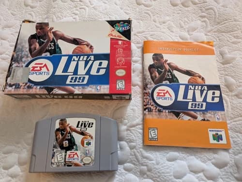 NBA Live 99 Nintendo 64 N64 Box Manual Tested