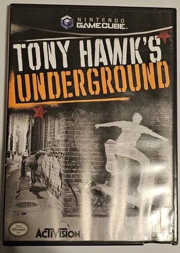 Tony Hawk's Underground Nintendo GameCube 2003, Black Label, Complete in Box