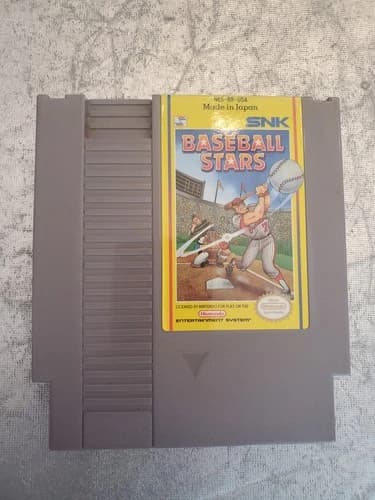 Nintendo NES Baseball Stars NES Video Game Cartridge Battery Status