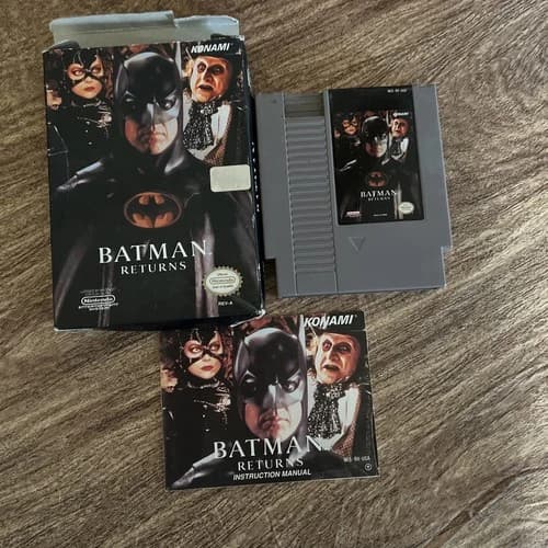 Batman Returns NES Complete In Box With Manual