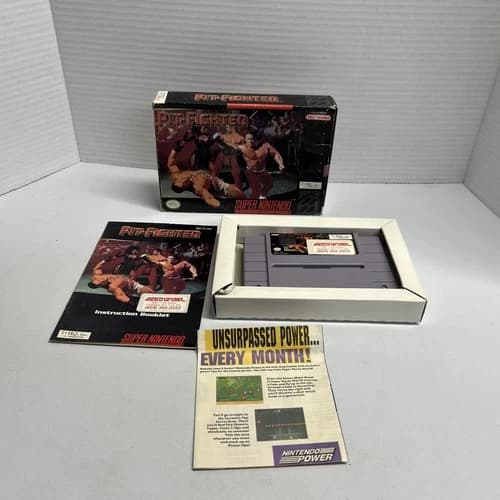 Pit-Fighter (Super Nintendo SNES) Complete CIB