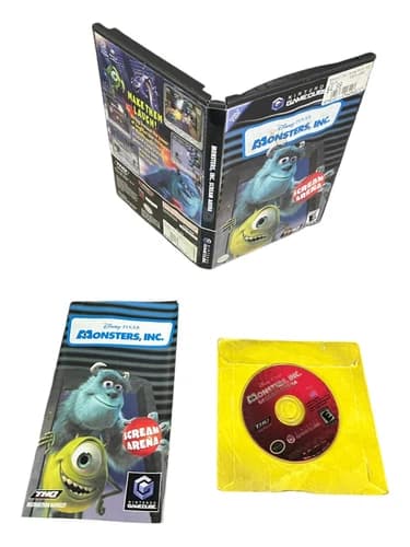 Nintendo GameCube CIB Complete TESTED Monsters, Inc.: Scream Arena