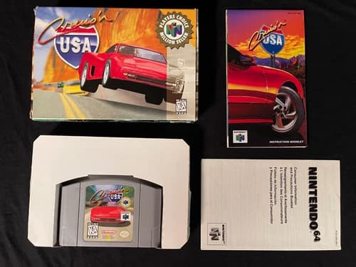 Cruis'n USA (Nintendo 64, 1996) Box Manual Complete CIB N64