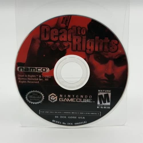 Dead to Rights (Nintendo GameCube, 2002) Disc Only