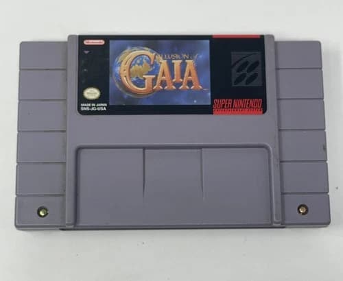 Super Nintendo SNES Illusion of Gaia Video Game Tested Working