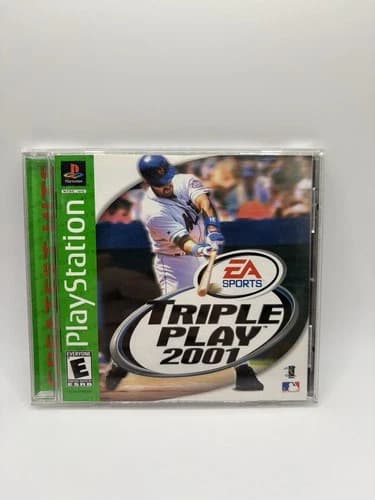 Triple Play 2001 Greatest Hits GH Sony Playstation Ps1 Complete CIB TESTED RARE
