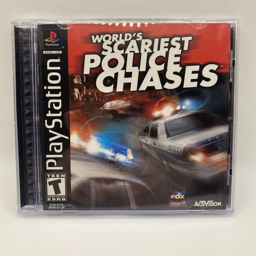World's Scariest Police Chases Playstation 1 PS1 CIB Complete Tested Working