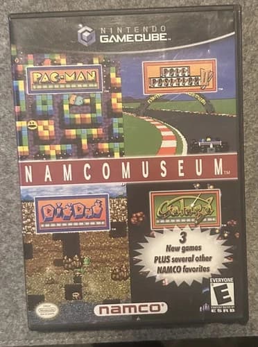 Namco Museum (Nintendo GameCube, 2002) Complete w/ Manual Tested Working.