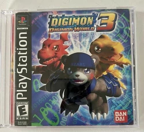 Digimon World 3 Playstation PS1 CIB Complete With Manual Tested Working Game