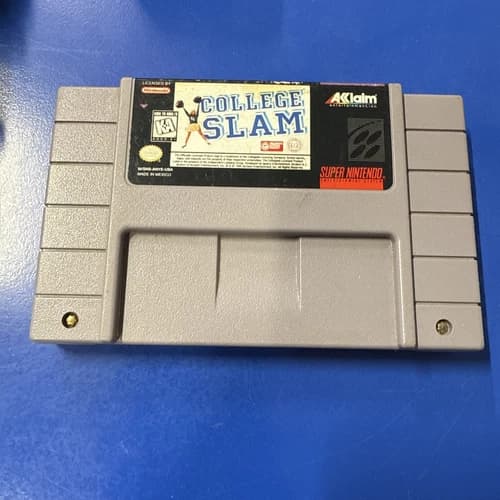 College Slam (Super Nintendo SNES) Authentic Game Cartridge