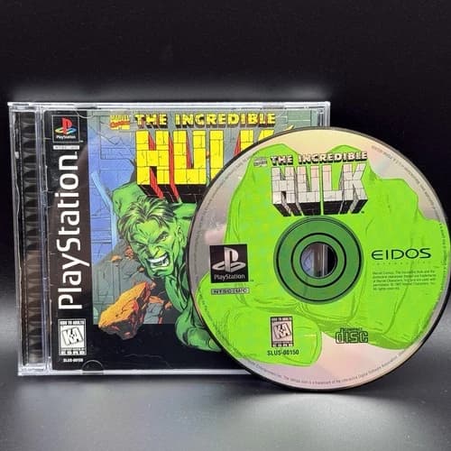 The Incredible Hulk: The Pantheon Saga (PlayStation 1 PS1) CIB W Reg Card TESTED