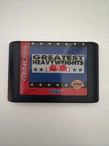 Sega Genesis Greatest Heavyweights Game (CARTRIDGE ONLY) Tested