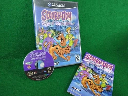 SCOOBY-DOO NIGHT of 100 FRIGHTS NINTENDO GAMECUBE, 2002 COMPLETE With MANUAL 🔥