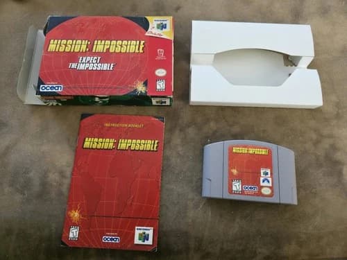Mission : Impossible (Nintendo 64, 1998) Box, Cartridge, Manual CIB Complete