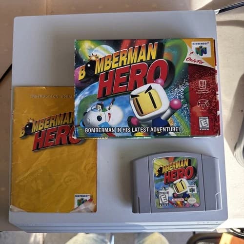 Bomberman Hero N64 Nintendo COMPLETE CIB Authentic