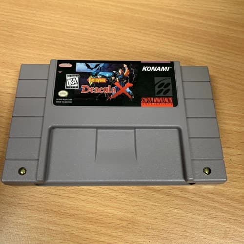 Castlevania Dracula X (SNES, 1995) Authentic - Cart Only - Tested & Working