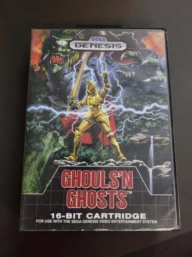 Ghouls 'n Ghosts Sega Genesis Complete In Box CIB