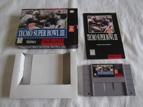 Tecmo Super Bowl III: Final Edition (SNES) Super Nintendo CIB Complete Box RARE