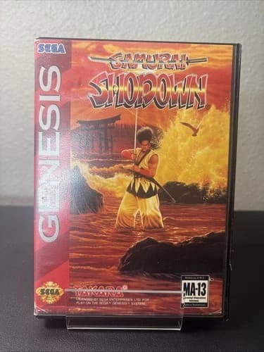 Samurai Shodown (Sega Genesis, 1994) CIB Tested Working