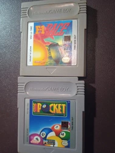 Nintendo Gameboy F1 Race And side Pocket