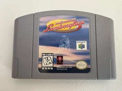 Automobili Lamborghini Nintendo 64 N64 Cartridge Only Authentic TESTED WORKS