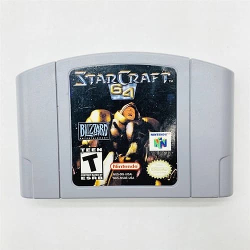 StarCraft 64 N64 Game Cartridge Authentic Blizzard NUS-NSQE-USA for Nintendo 64