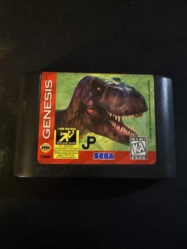 The Lost World: Jurassic Park (Sega Genesis, 1997) Authentic Game Cartridge