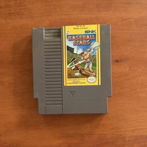 SNK Baseball Stars (Nintendo NES) Great Cond Authentic & Tested - Ships Fast